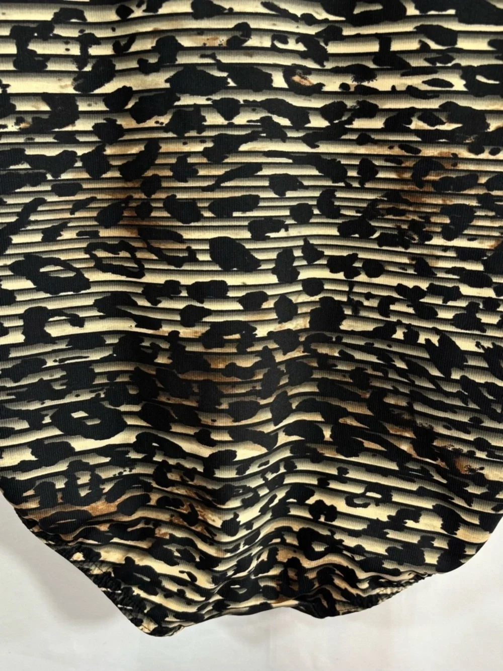 Miraclesuit Animal Print One-Piece Swimsuit in Black and Cream